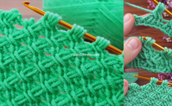Easy very nice Tunisian crochet pattern explanation